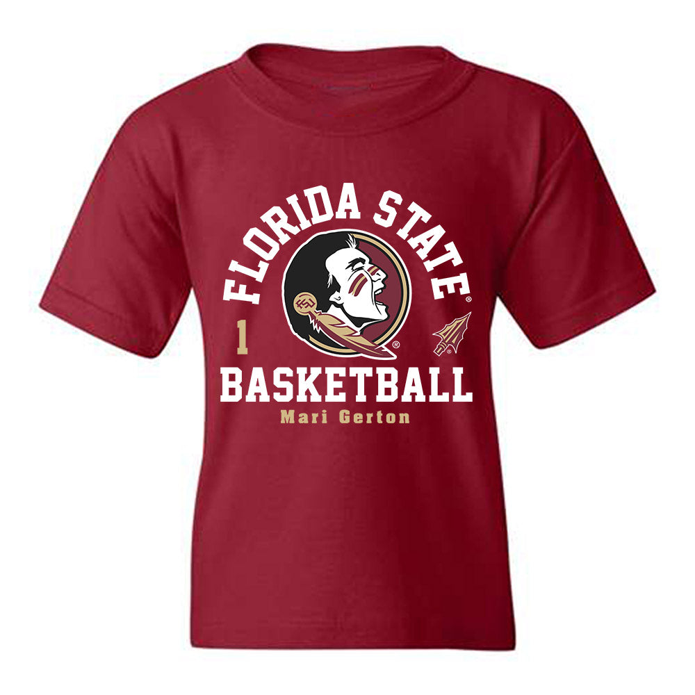 FSU - NCAA Women's Basketball : Mari Gerton - Fashion Shersey Youth T-Shirt-0