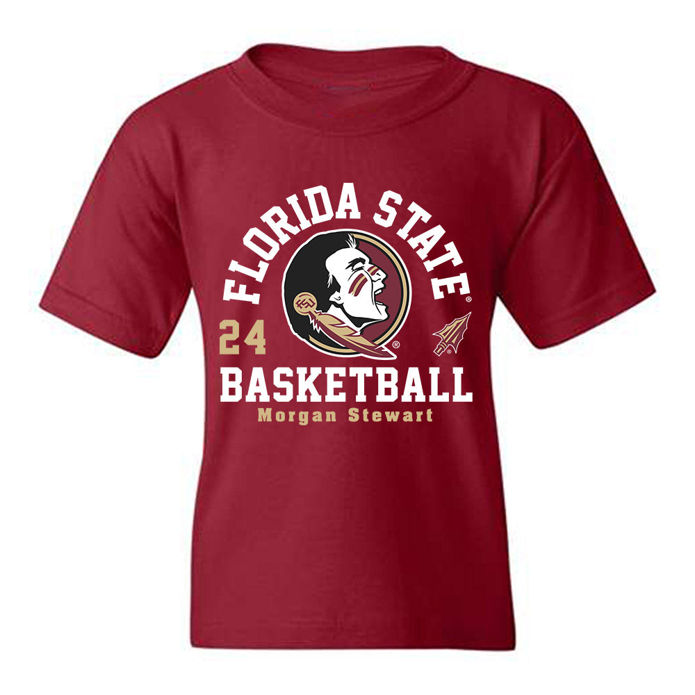 FSU - NCAA Women's Basketball : Morgan Stewart - Fashion Shersey Youth T-Shirt-0