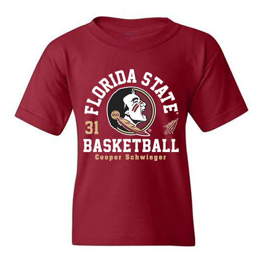 FSU - NCAA Men's Basketball : Cooper Schwieger - Fashion Shersey Youth T-Shirt-0