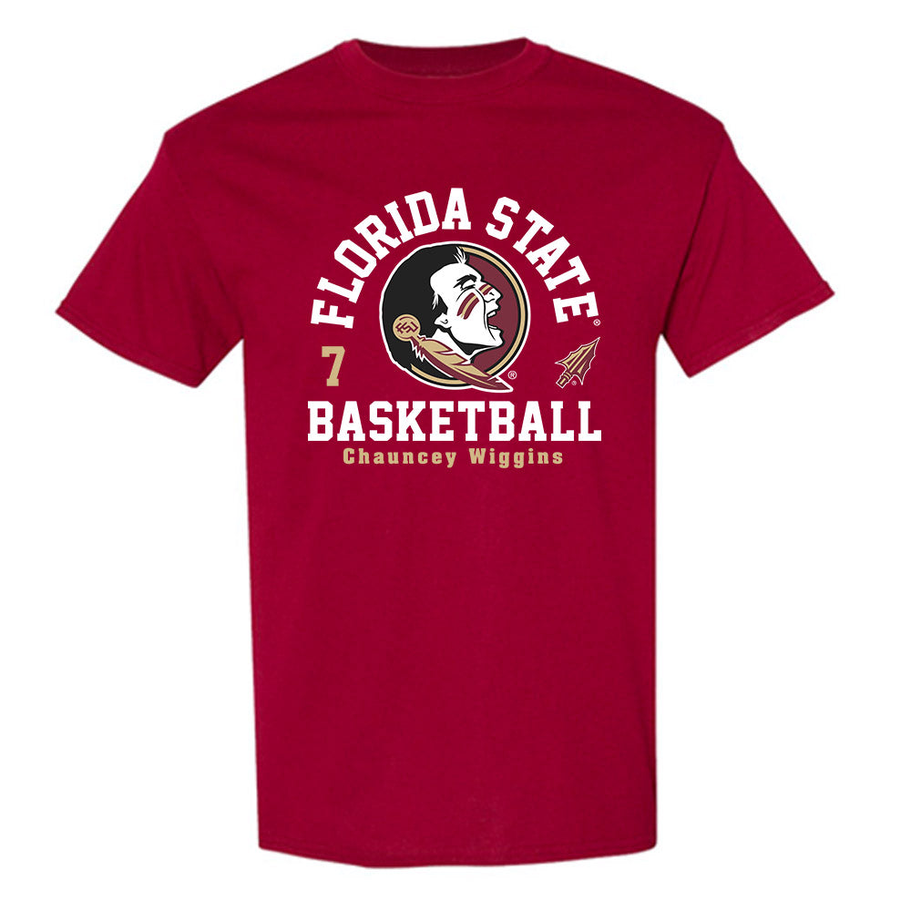 FSU - NCAA Men's Basketball : Chauncey Wiggins - Fashion Shersey T-Shirt-0