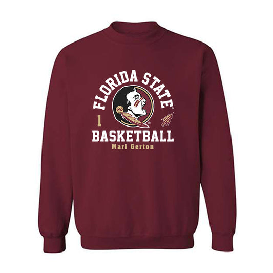 FSU - NCAA Women's Basketball : Mari Gerton - Fashion Shersey Crewneck Sweatshirt-0