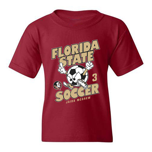 FSU - NCAA Women's Soccer : Jaida McGrew - Fashion Shersey Youth T-Shirt-0