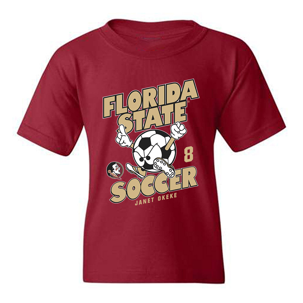 FSU - NCAA Women's Soccer : Janet Okeke - Fashion Shersey Youth T-Shirt-0