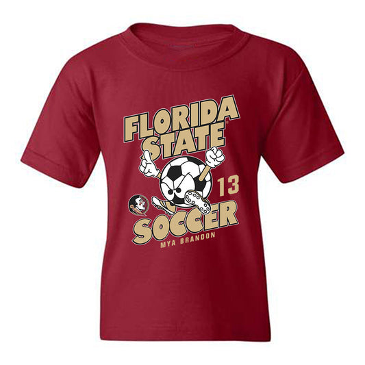 FSU - NCAA Women's Soccer : Mya Brandon - Fashion Shersey Youth T-Shirt-0