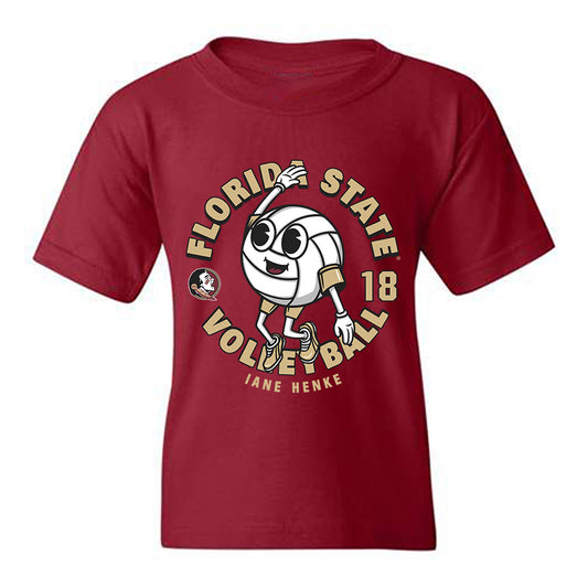 FSU - NCAA Women's Volleyball : Iane Henke - Fashion Shersey Youth T-Shirt-0