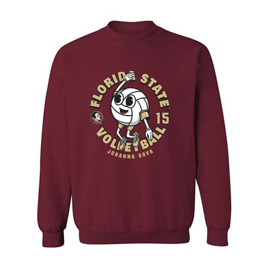 FSU - NCAA Women's Volleyball : Johanna Sova - Fashion Shersey Crewneck Sweatshirt-0