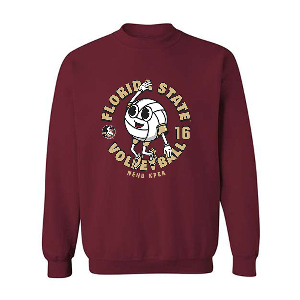 FSU - NCAA Women's Volleyball : Nenu Kpea - Fashion Shersey Crewneck Sweatshirt-0