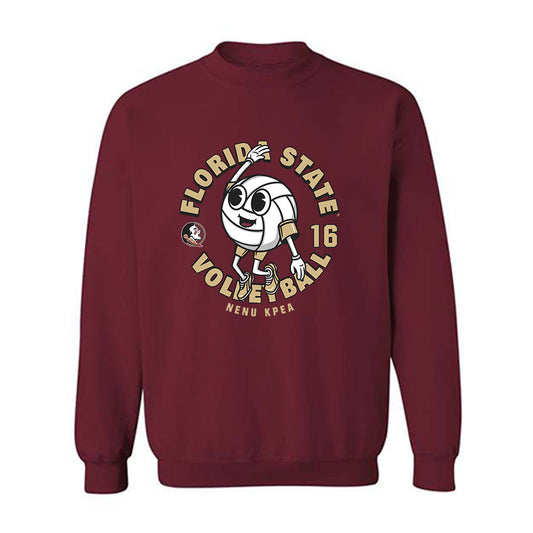 FSU - NCAA Women's Volleyball : Nenu Kpea - Fashion Shersey Crewneck Sweatshirt-0