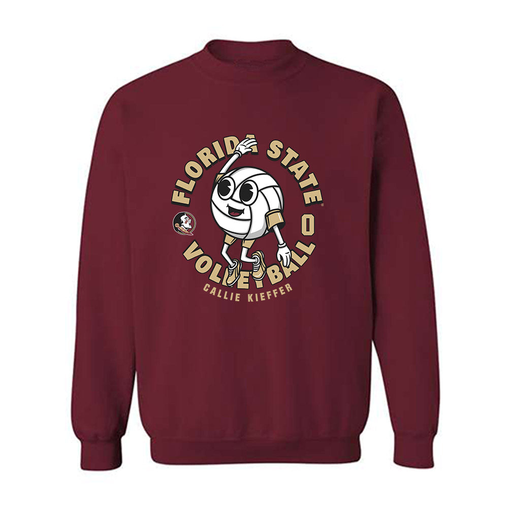 FSU - NCAA Women's Volleyball : Callie Kieffer - Fashion Shersey Crewneck Sweatshirt-0
