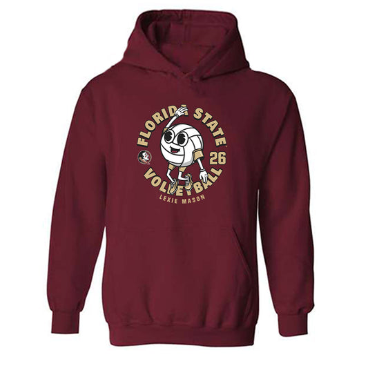 FSU - NCAA Women's Volleyball : Lexie Mason - Fashion Shersey Hooded Sweatshirt-0