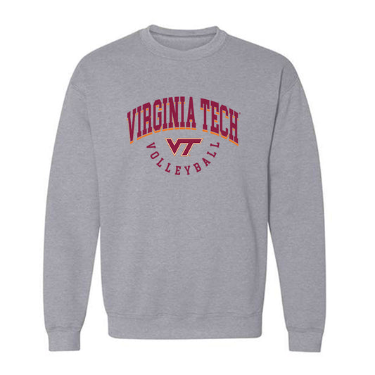 Virginia Tech - NCAA Women's Volleyball : Sara Gasparini - Fashion Shersey Crewneck Sweatshirt-0