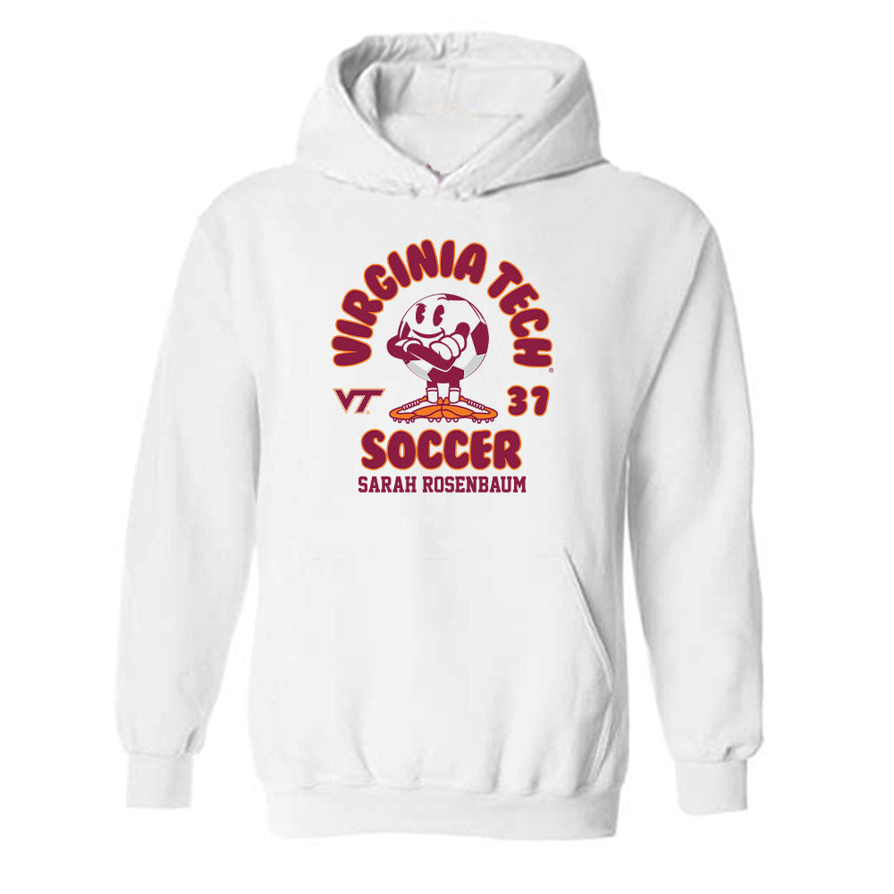 Virginia Tech - NCAA Women's Soccer : Sarah Rosenbaum - Fashion Shersey Hooded Sweatshirt-0
