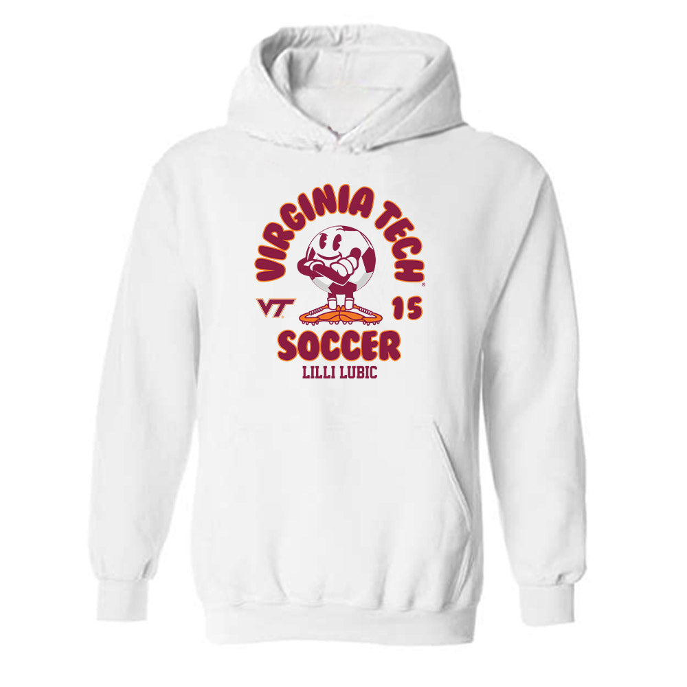 Virginia Tech - NCAA Women's Soccer : Lilli Lubic - Fashion Shersey Hooded Sweatshirt-0
