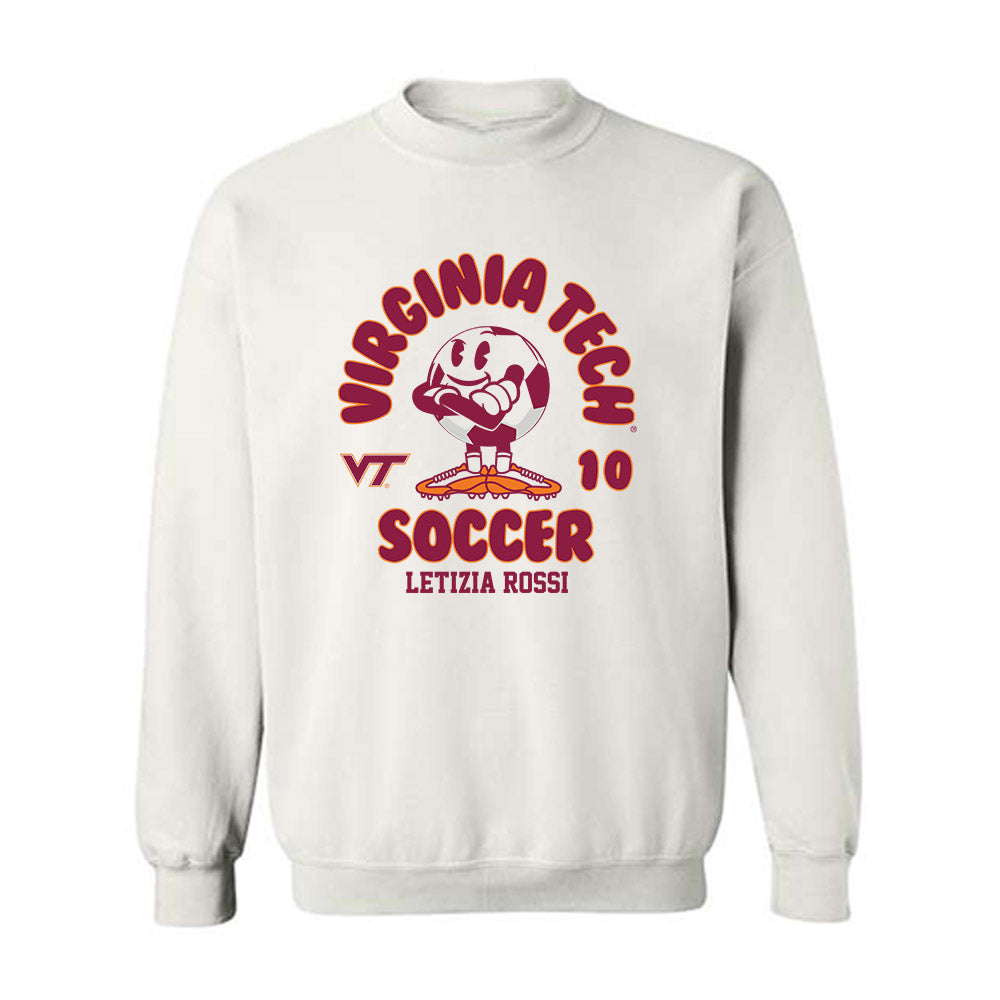 Virginia Tech - NCAA Women's Soccer : Letizia Rossi - Fashion Shersey Crewneck Sweatshirt-0