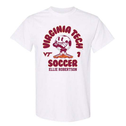 Virginia Tech - NCAA Women's Soccer : Ellie Robertson - Fashion Shersey T-Shirt-0