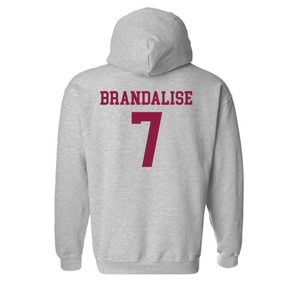 Virginia Tech - NCAA Women's Volleyball : Camilla Brandalise - Fashion Shersey Hooded Sweatshirt-1