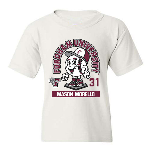 Fordham - NCAA Baseball : Mason Morello - Fashion Shersey Youth T-Shirt-0