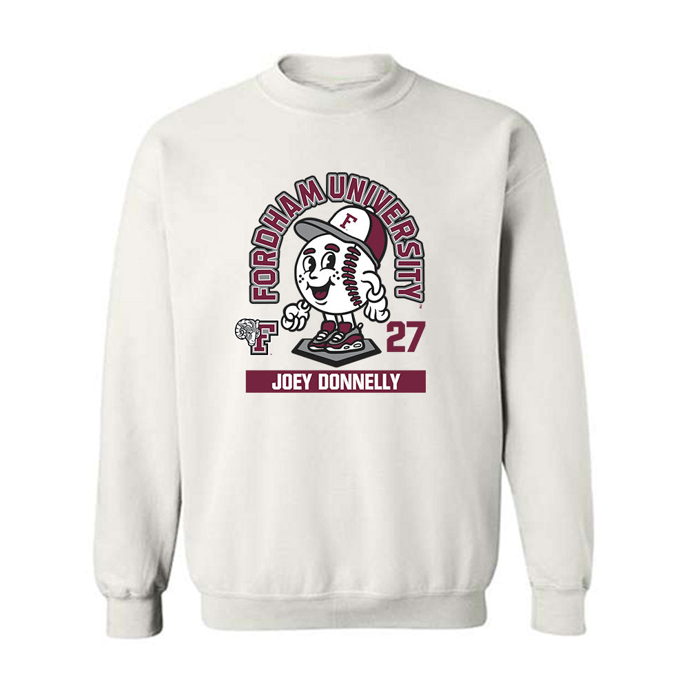 Fordham - NCAA Baseball : Joey Donnelly - Fashion Shersey Crewneck Sweatshirt-0