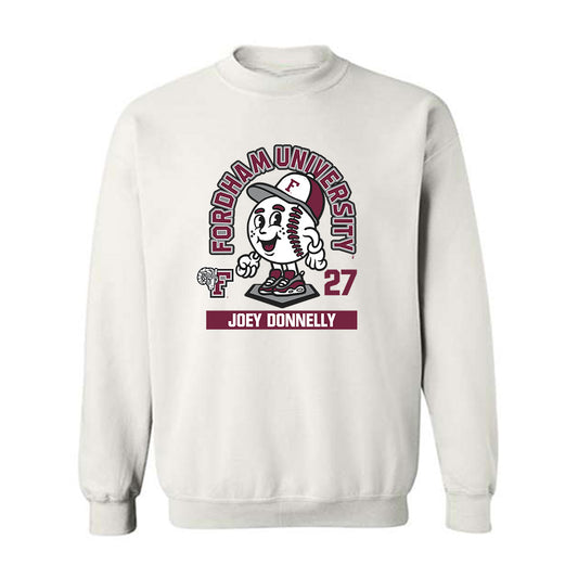 Fordham - NCAA Baseball : Joey Donnelly - Fashion Shersey Crewneck Sweatshirt-0