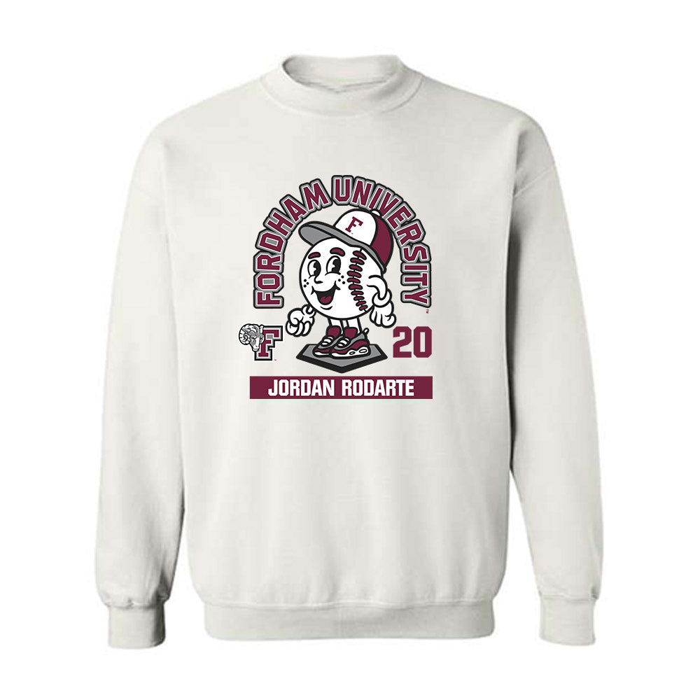 Fordham - NCAA Baseball : Jordan Rodarte - Fashion Shersey Crewneck Sweatshirt-0
