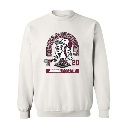 Fordham - NCAA Baseball : Jordan Rodarte - Fashion Shersey Crewneck Sweatshirt-0