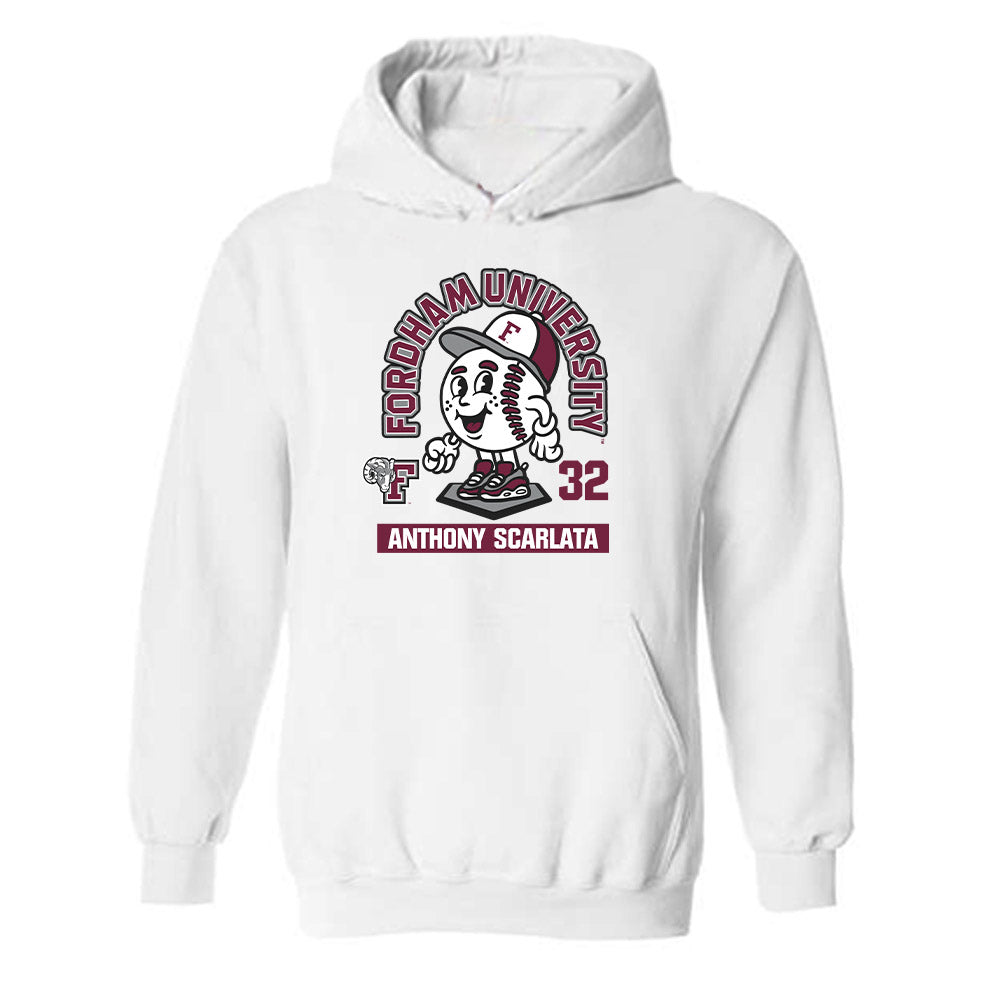 Fordham - NCAA Baseball : Anthony Scarlata - Fashion Shersey Hooded Sweatshirt-0
