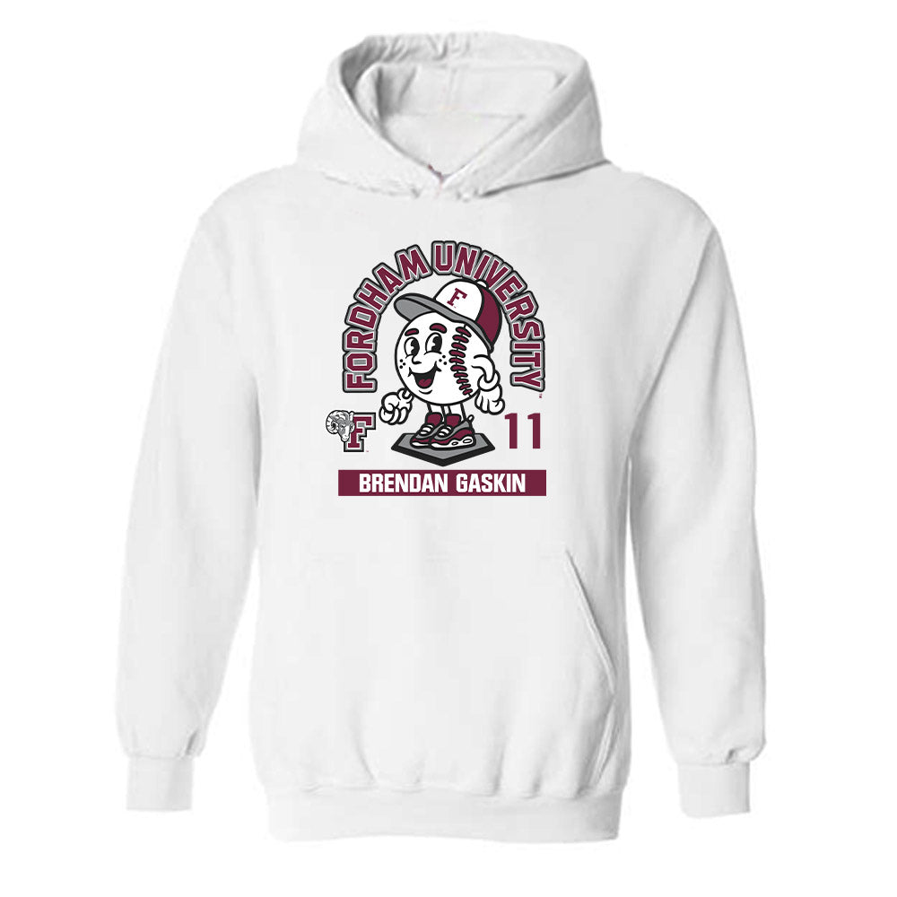 Fordham - NCAA Baseball : Brendan Gaskin - Fashion Shersey Hooded Sweatshirt-0