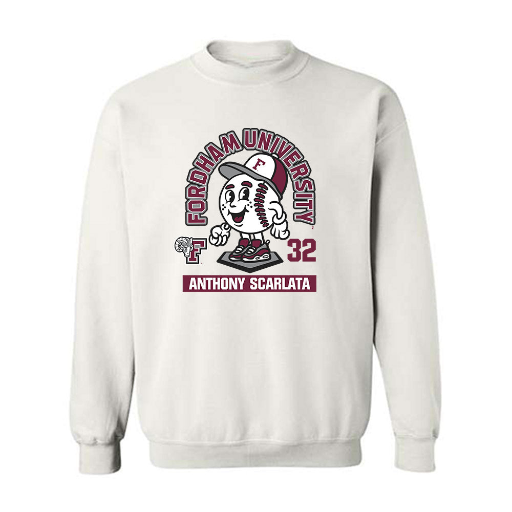 Fordham - NCAA Baseball : Anthony Scarlata - Fashion Shersey Crewneck Sweatshirt-0