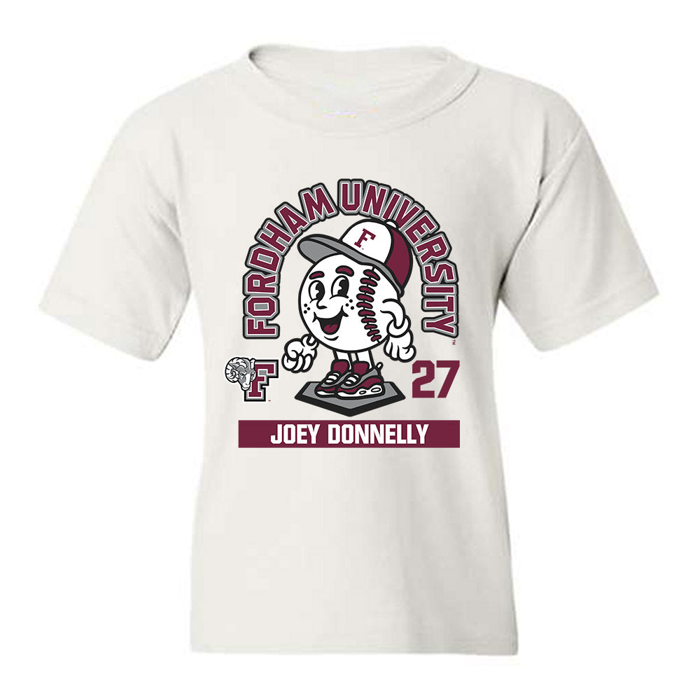 Fordham - NCAA Baseball : Joey Donnelly - Fashion Shersey Youth T-Shirt-0