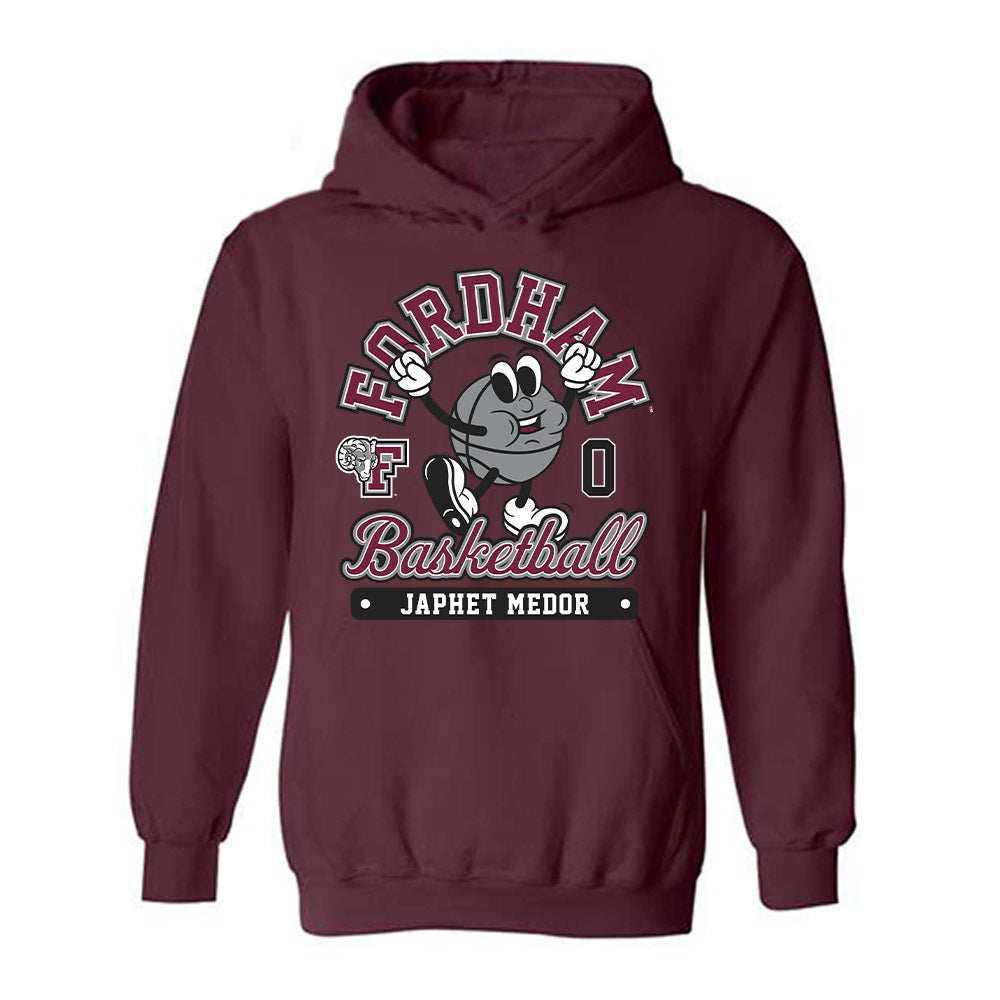Fordham - NCAA Men's Basketball : Japhet Medor - Fashion Shersey Hooded Sweatshirt
