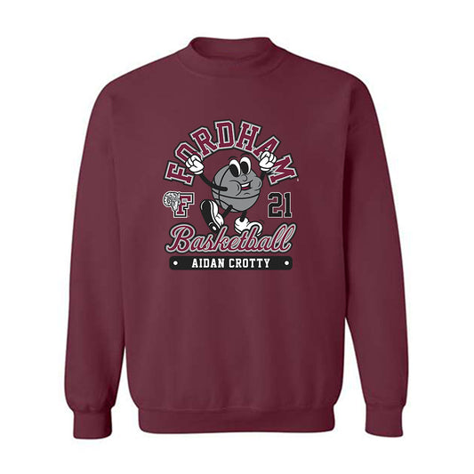Fordham - NCAA Men's Basketball : Aidan Crotty - Fashion Shersey Crewneck Sweatshirt-0