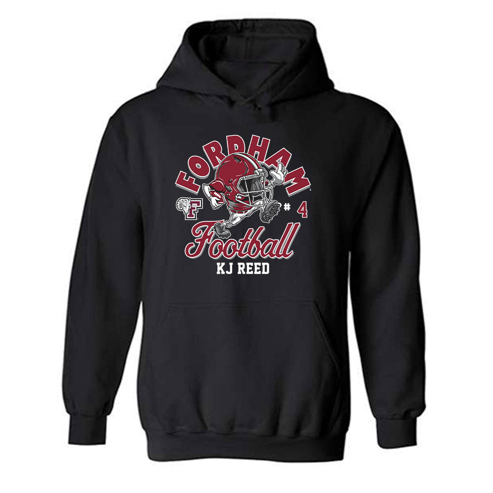 Fordham - NCAA Football : KJ Reed - Fashion Shersey Hooded Sweatshirt-0