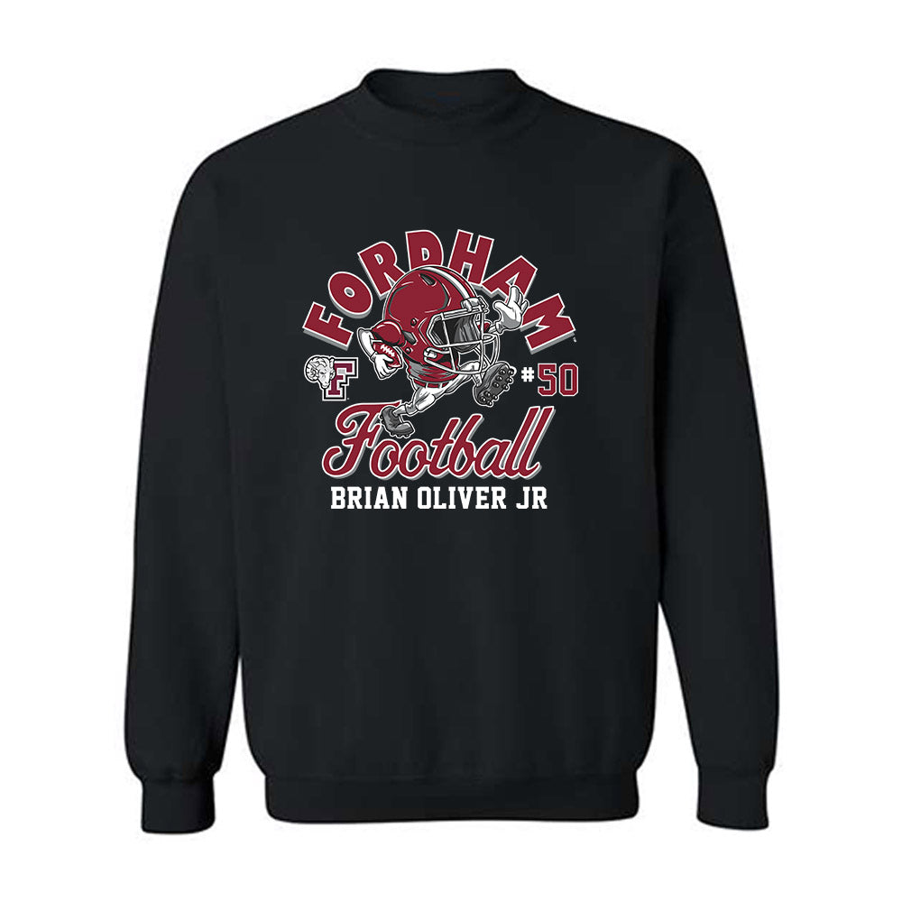 Fordham - NCAA Football : Brian Oliver Jr - Fashion Shersey Crewneck Sweatshirt-0