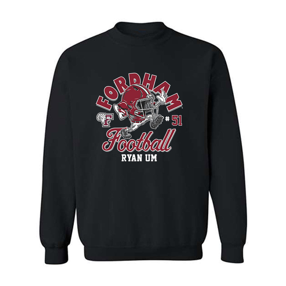 Fordham - NCAA Football : Ryan Um - Fashion Shersey Crewneck Sweatshirt-0