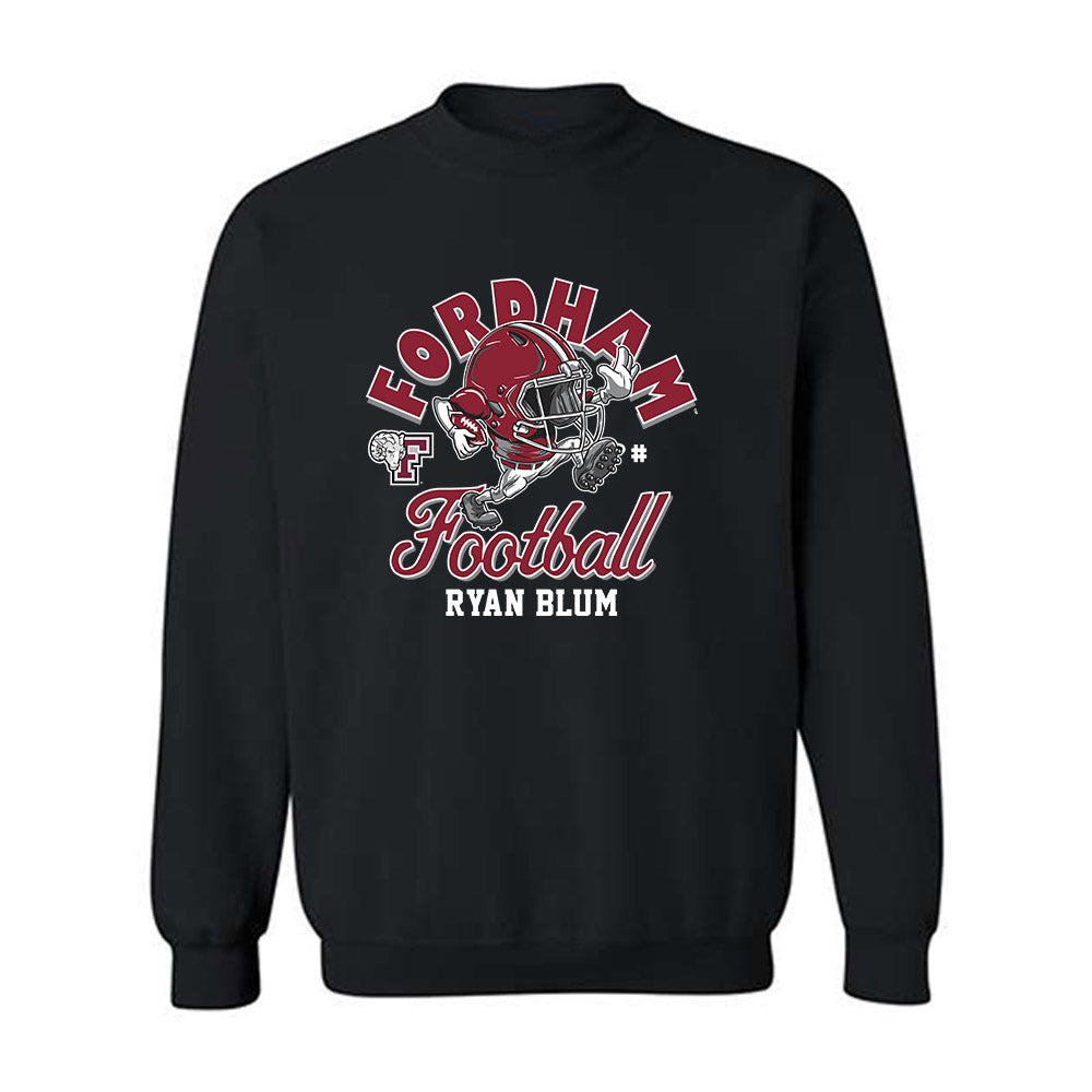 Fordham - NCAA Football : Ryan Blum - Fashion Shersey Crewneck Sweatshirt-0