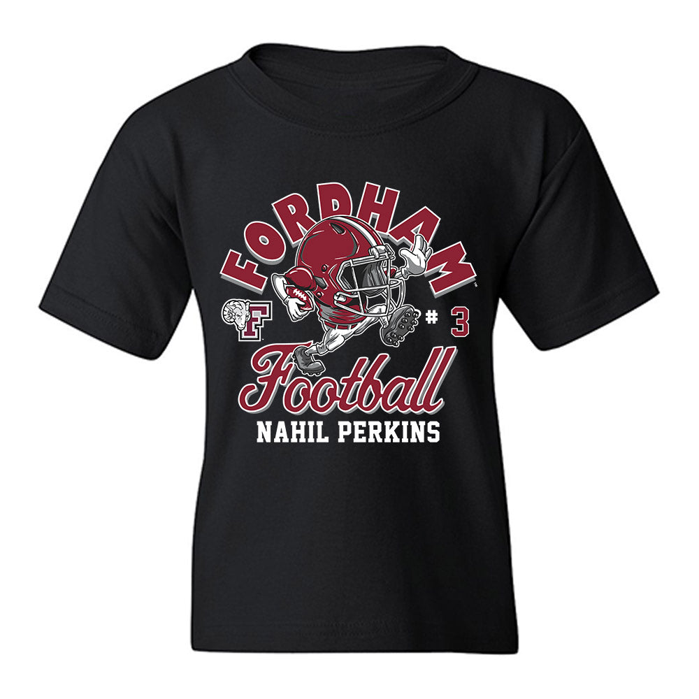 Fordham - NCAA Football : Nahil Perkins - Fashion Shersey Youth T-Shirt-0