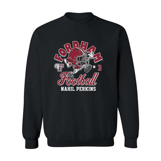 Fordham - NCAA Football : Nahil Perkins - Fashion Shersey Crewneck Sweatshirt-0