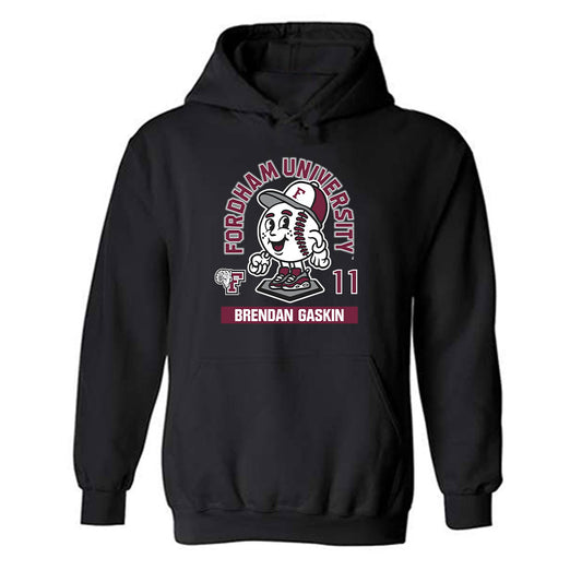 Fordham - NCAA Baseball : Brendan Gaskin - Fashion Shersey Hooded Sweatshirt-0