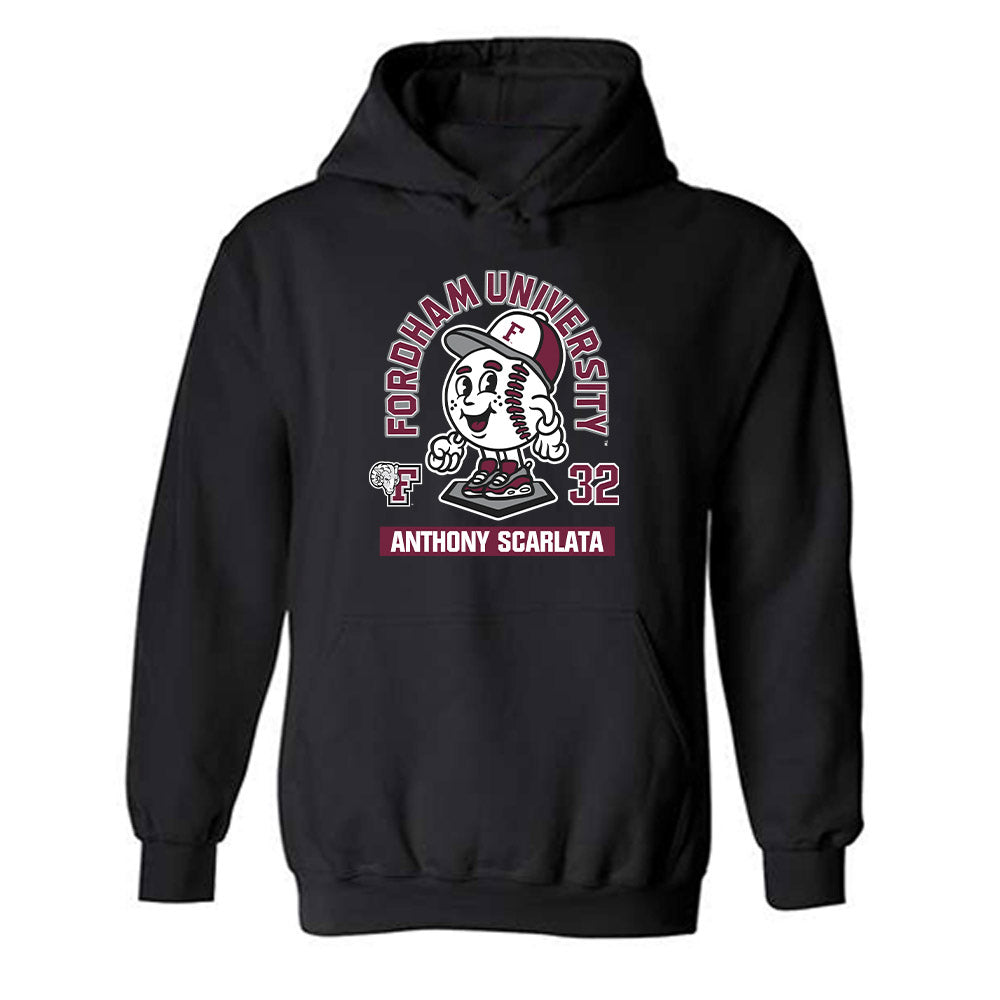 Fordham - NCAA Baseball : Anthony Scarlata - Fashion Shersey Hooded Sweatshirt-0