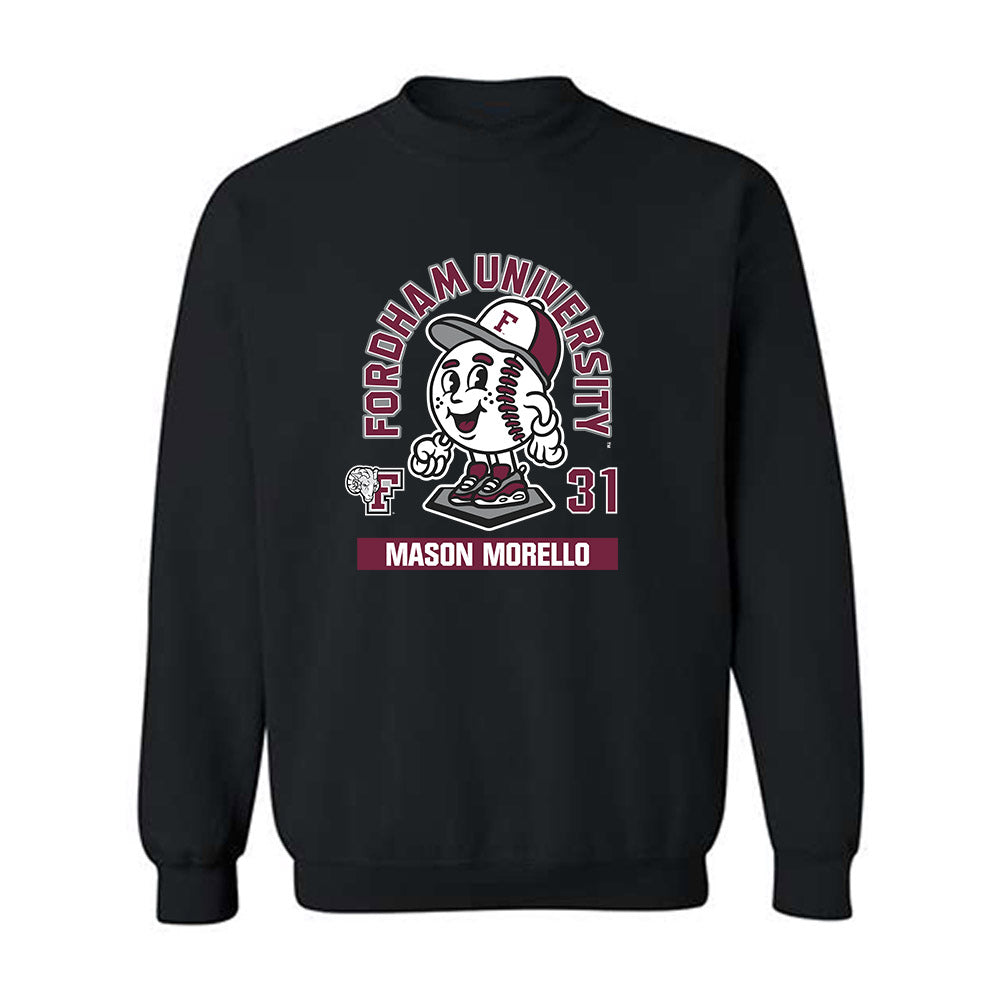 Fordham - NCAA Baseball : Mason Morello - Fashion Shersey Crewneck Sweatshirt-0
