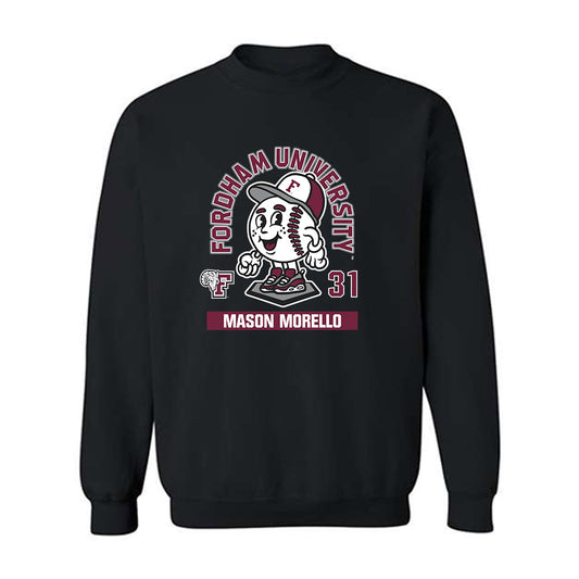 Fordham - NCAA Baseball : Mason Morello - Fashion Shersey Crewneck Sweatshirt-0