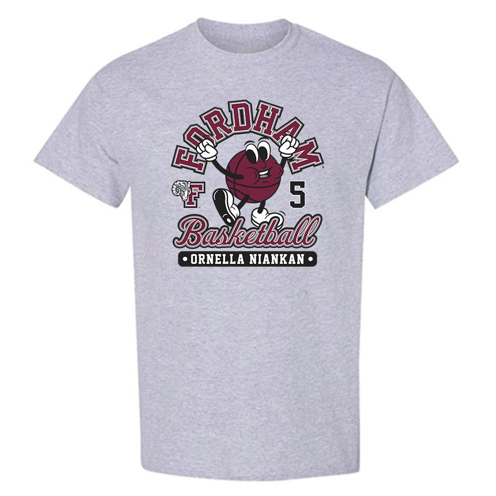 Fordham - NCAA Women's Basketball : Ornella Niankan - Fashion Shersey T-Shirt-0