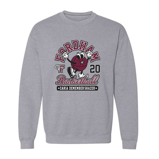 Fordham - NCAA Women's Basketball : Zaria DeMember-Shazer - Fashion Shersey Crewneck Sweatshirt