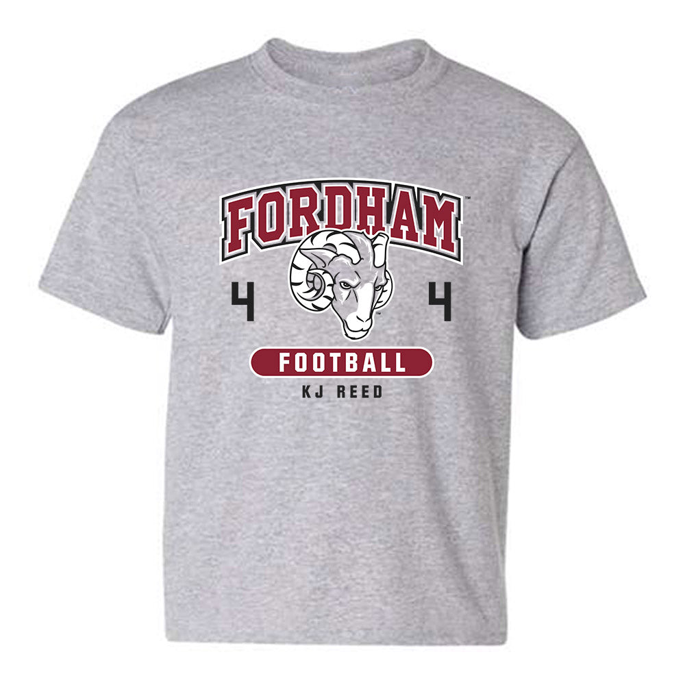 Fordham - NCAA Football : KJ Reed - Fashion Shersey Youth T-Shirt-0
