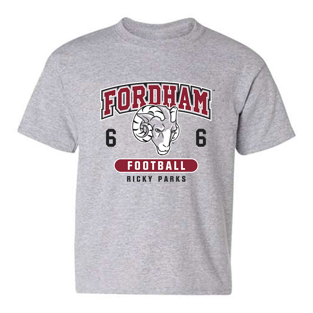 Fordham - NCAA Football : Ricky Parks - Fashion Shersey Youth T-Shirt-0