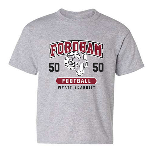 Fordham - NCAA Football : Wyatt Scarritt - Fashion Shersey Youth T-Shirt-0