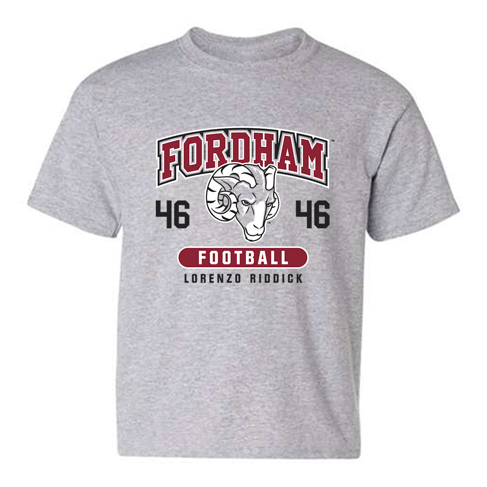 Fordham - NCAA Football : Lorenzo Riddick - Fashion Shersey Youth T-Shirt-0
