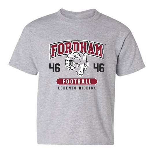 Fordham - NCAA Football : Lorenzo Riddick - Fashion Shersey Youth T-Shirt-0