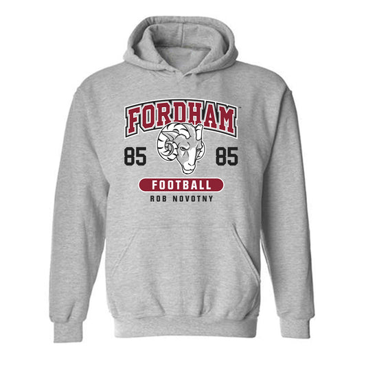 Fordham - NCAA Football : Rob Novotny - Fashion Shersey Hooded Sweatshirt-0