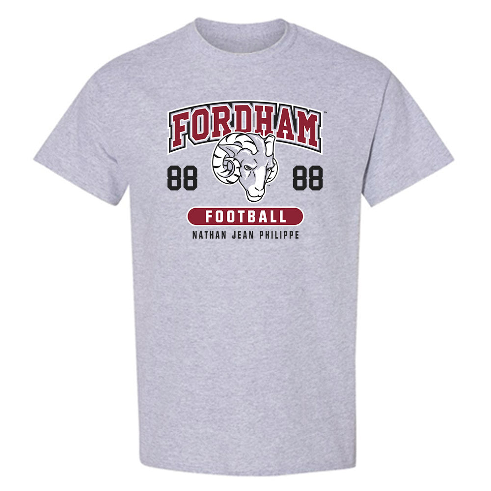 Fordham - NCAA Football : Nathan Jean Philippe - Fashion Shersey T-Shirt-0